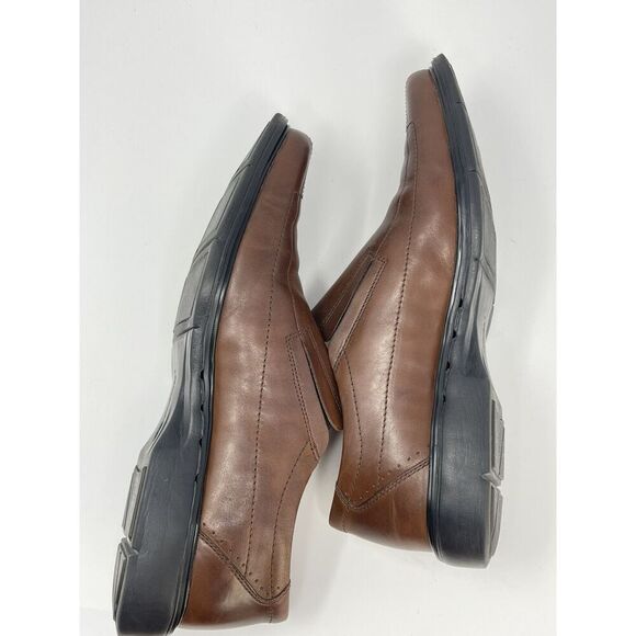Clarks UnStructured Brown Leather Loafer Slip-On Casual Shoes Mens Size 14 M - Picture 7 of 10